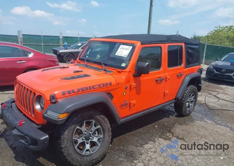 2018 Jeep Wrangler Unlimited Rubicon 4X4 z USA, uszkodzony, nr VIN 1C4HJXFG8JW170506